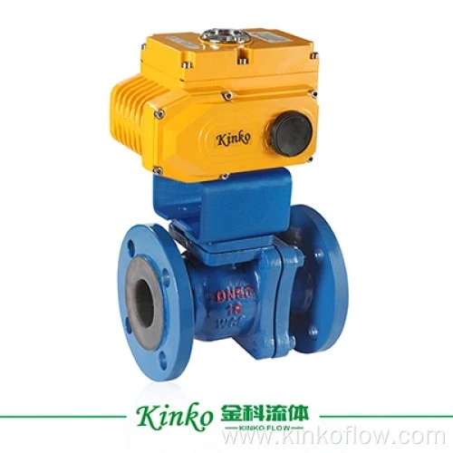 Válvula de esfera elétrica com flange de 3 peças