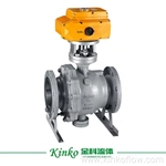 Válvula de esfera elétrica com flange de 3 peças