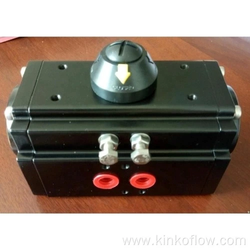 Atuador pneumático de dupla ação AT-63D na cor preta