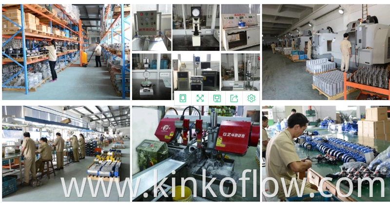 Válvula de esfera de três vias com flange pneumática CF8