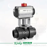 Válvula de esfera manual com flange de material DN50 PVCUPVCPVDF