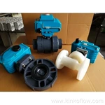 Válvula de esfera manual com flange de material DN50 PVCUPVCPVDF
