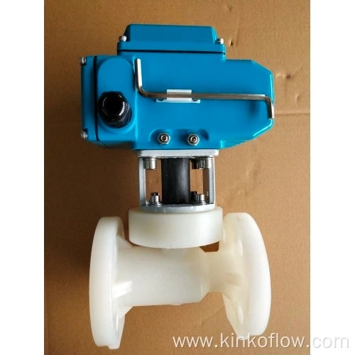Válvula de esfera manual com flange de material DN50 PVCUPVCPVDF