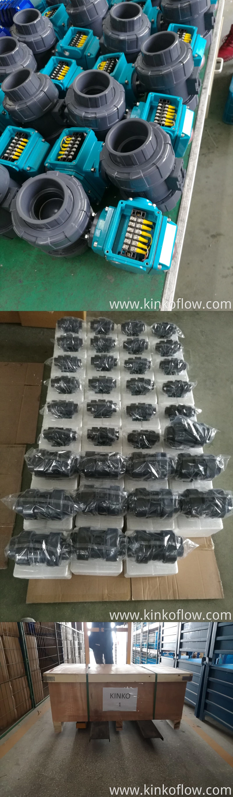 Válvula de esfera manual com flange de material DN50 PVCUPVCPVDF