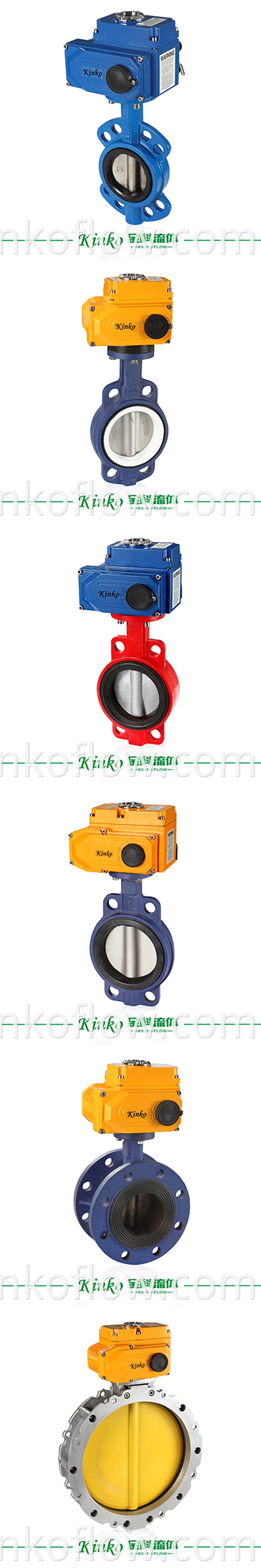 Válvula borboleta elétrica de vedação suave com flange DN80