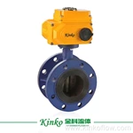 Válvula borboleta elétrica de vedação suave com flange DN80