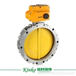 Válvula borboleta elétrica de vedação suave com flange DN80