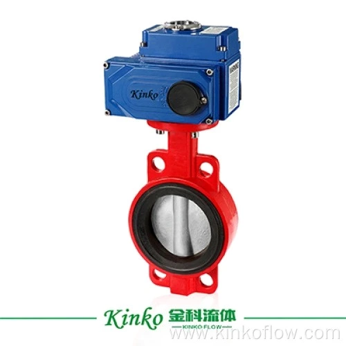 Válvula borboleta elétrica de vedação suave com flange DN80