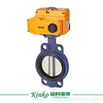 Válvula borboleta elétrica de vedação suave com flange DN80