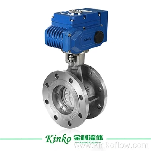 Válvula borboleta de flange de vedação rígida elétrica