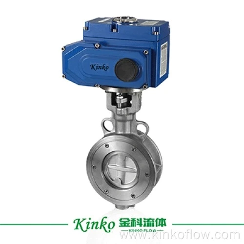 Válvula borboleta elétrica de vedação rígida para flange