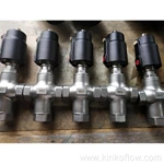 Válvula de assento angular de rosca de 3 vias PA PNEUMATIC