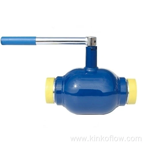 Válvula de esfera soldada com vedação de plástico e aço carbono PN16~PN40