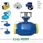 Válvula de esfera soldada com vedação de plástico e aço carbono PN16~PN40