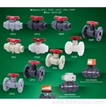 Válvula de esfera de PVC com atuador pneumático