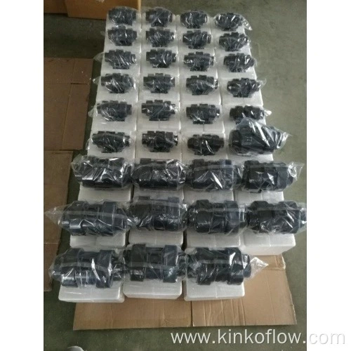 Válvula de esfera de PVC com atuador pneumático