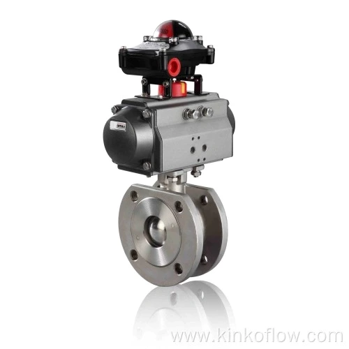 Válvula de esfera pneumática tipo fina Q671F-16P/R