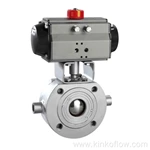 Válvula de esfera pneumática tipo fina Q671F-16P/R