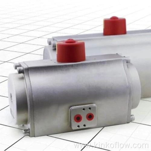 Atuador pneumático de dupla ação em aço inoxidável SS RT063D
