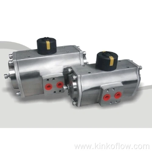 Atuador pneumático de dupla ação em aço inoxidável SS RT063D