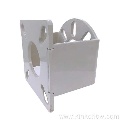 Suporte de ferro fundido envernizado