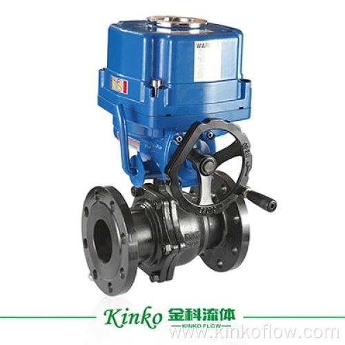 Válvula de esfera de flange elétrica WCB 1/2"-6"