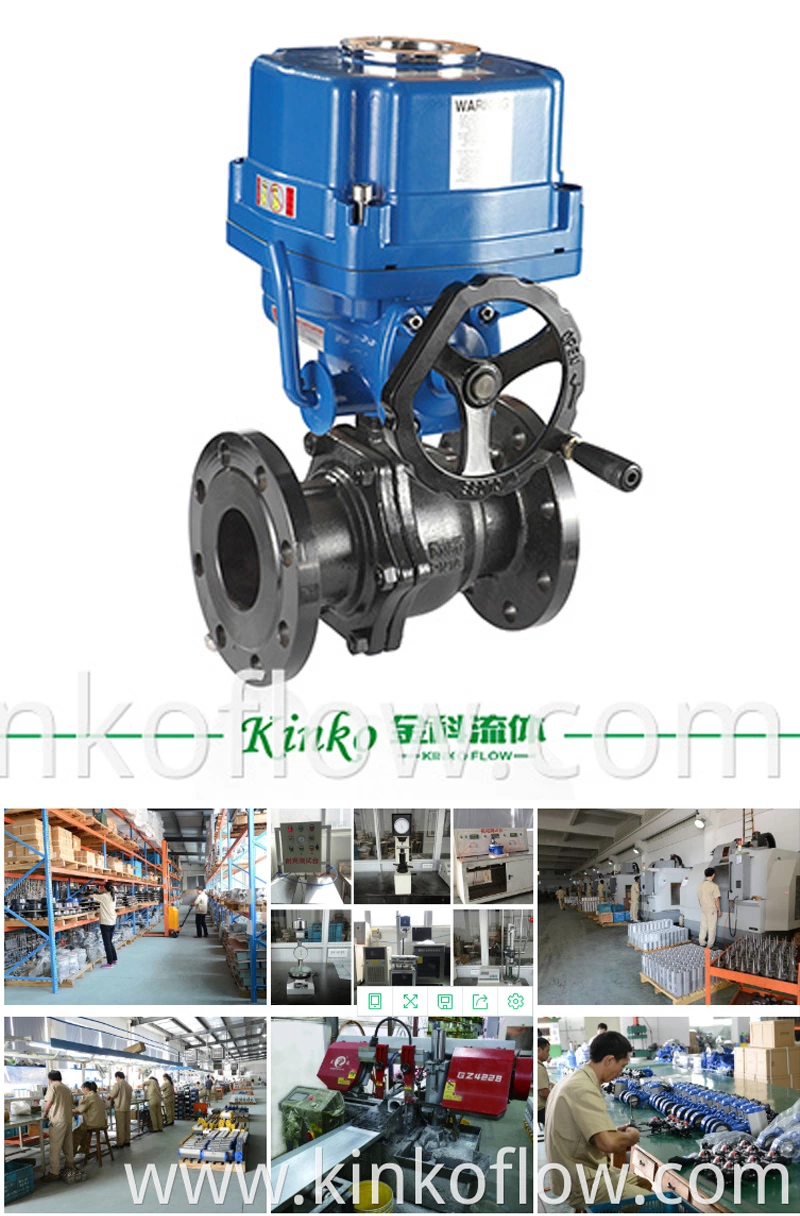 Válvula de esfera de flange elétrica WCB 1/2"-6"